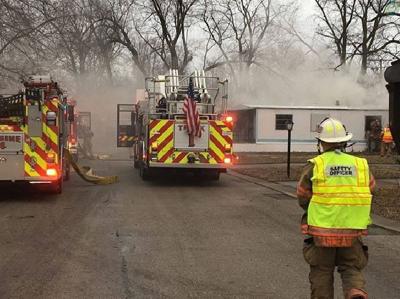 'Total loss': Fire destroys mobile home