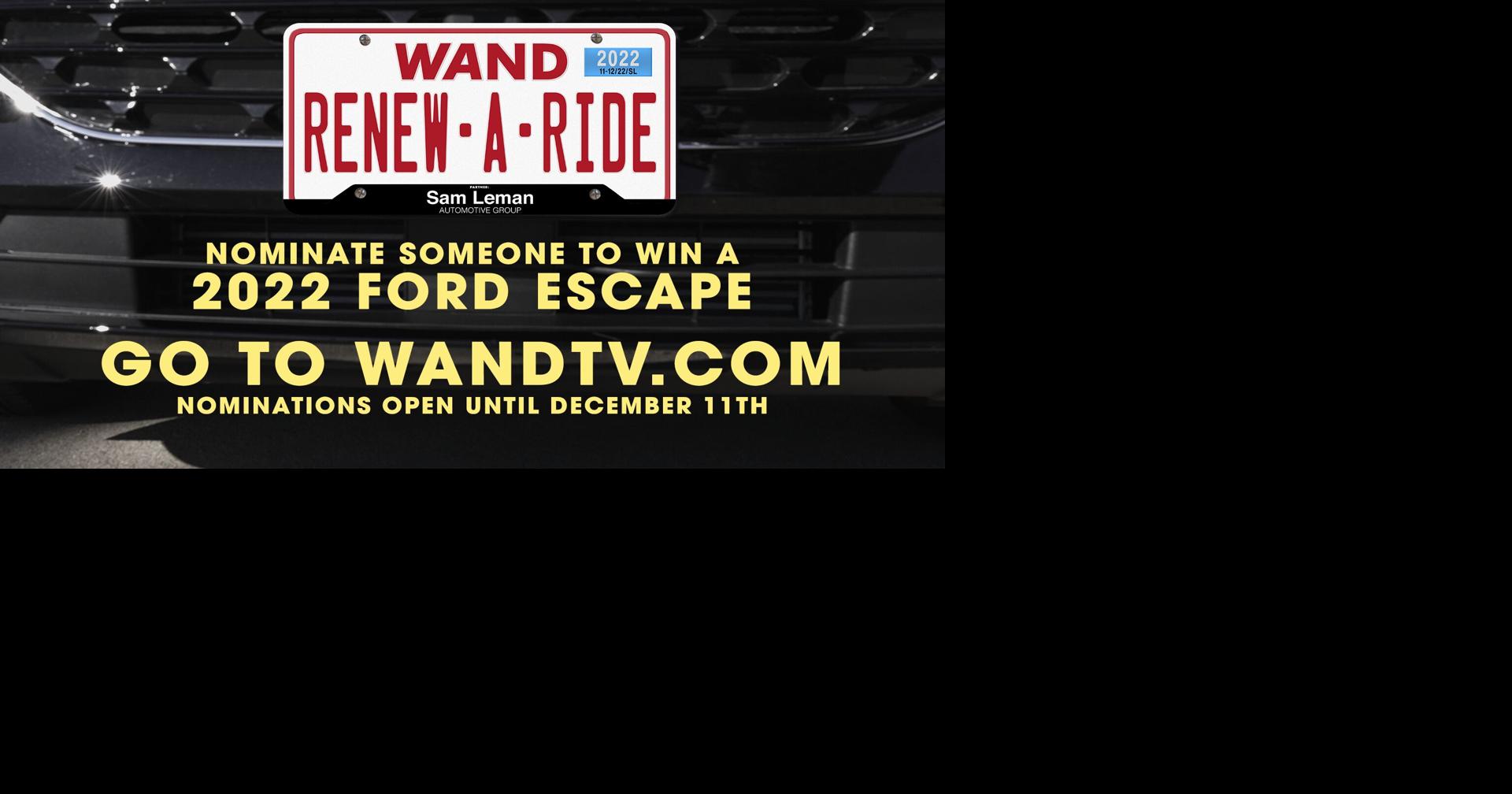 Renew a Ride Sweepstakes Renew A Ride