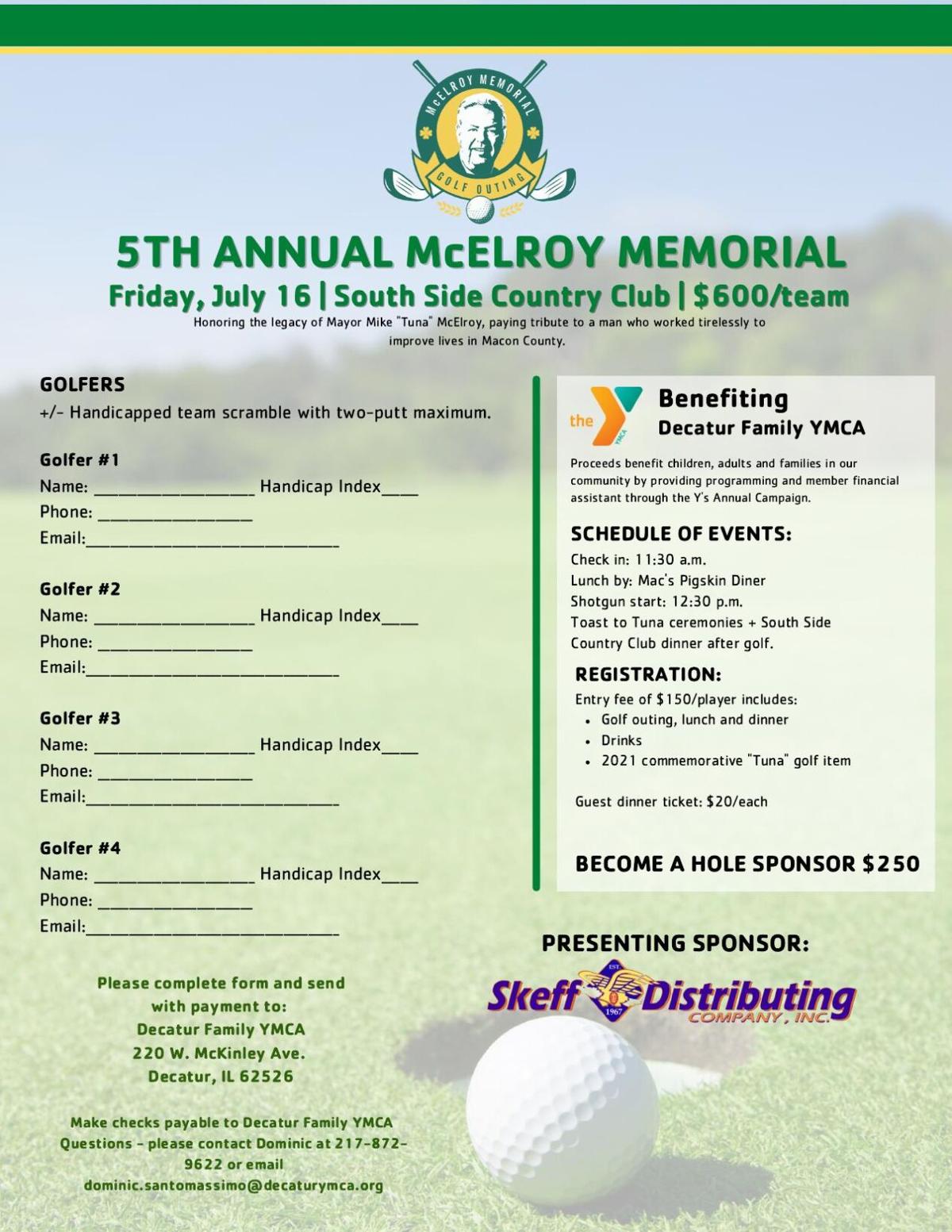 5th annual McElroy Golf OUting