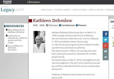 Obit: Mother 'will not be missed'