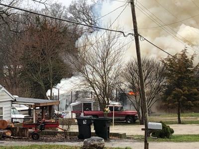 West Hill Road fire near Harristown
