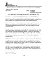 Champaign mayor statement - Derek Chauvin verdict