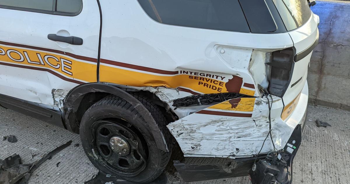 Another ISP vehicle struck in Scott’s Law related crash | Top Stories Another ISP vehicle struck in Scott’s Law related crash | Top Stories