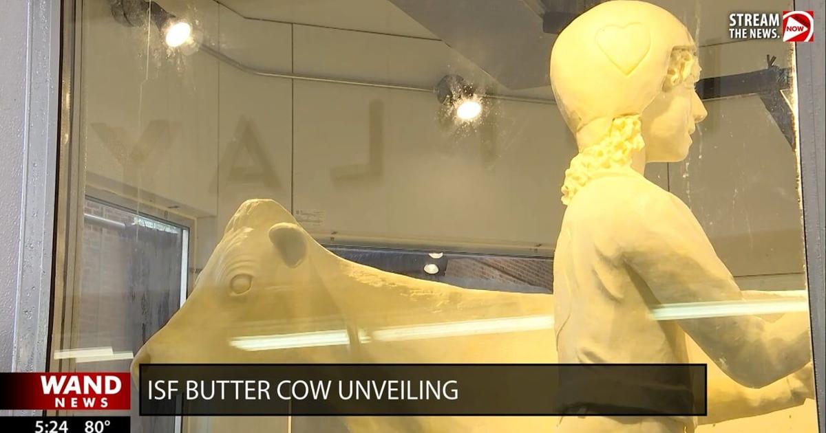 Gov. Pritzker, Illinois State Fair organizers unveil official butter cow