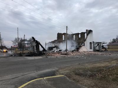 Brewing company leveled by fire