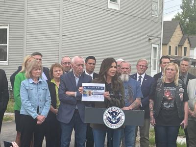 Homeland Security Secretary Kristi Noem visits Springfield
