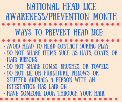 Health Department Gives Tips To Help Prevent Head Lice Top