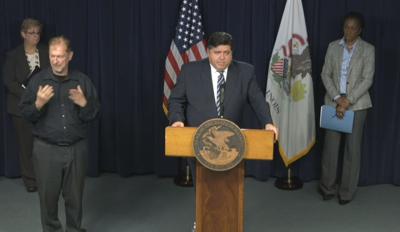 Pritzker COVID address.JPG