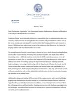 DCFS Committee Letter from Gov. JB Pritzker