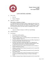 Decatur City Council 2/3/2020 agenda