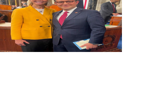 Speaker Johnson and Mary Miller