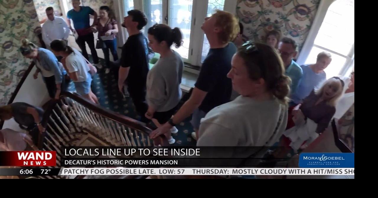 Locals line up to see inside Decatur's historic Powers Mansion Community