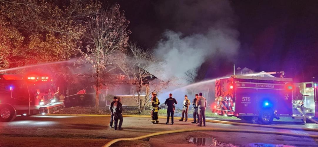 Early morning house fire in Effingham on 11/23/2024
