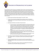 Diocese of Springfield - COVID-19 guidelines