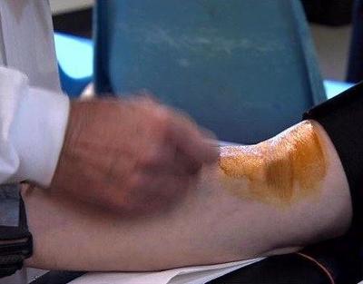 Disabled American Veterans encouraging residents to donate blood