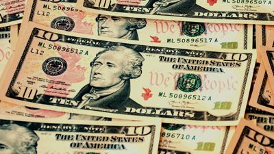 10 dollar bill money (GG)