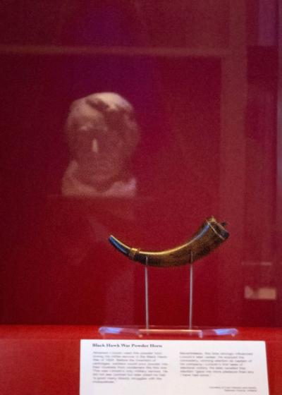 Powder horn Lincoln used to join museum display