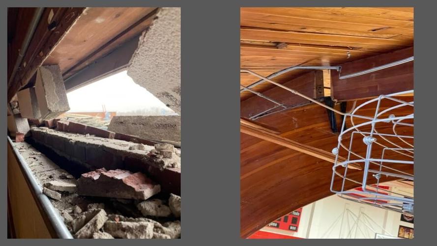 Neoga Jr. Sr. High structure damage