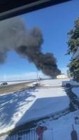 Black smoke coming from Wapella fertilizer plant