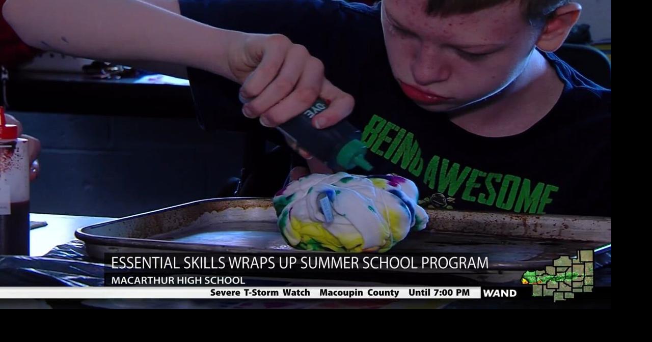 Life Skill students wrap up summer with tie-dye party at MacArthur HS