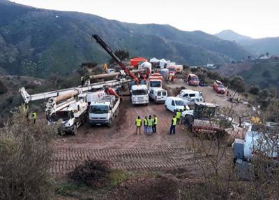 Spanish child trapped in hole