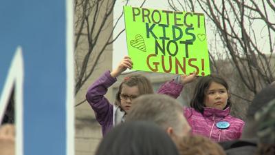 'Moms Demand Action' rally on Capitol stairs