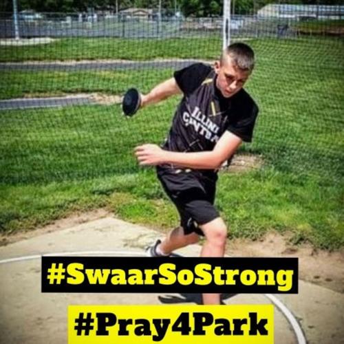 Hashtag in support of Parker Swaar, 8th grader who was hospitalized after a shot put accident