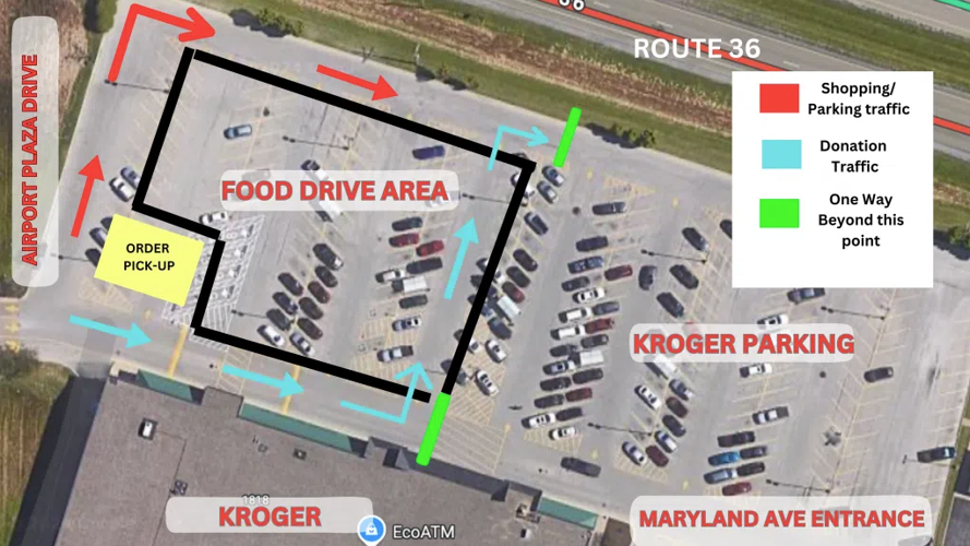 WSOY Food Drive Map