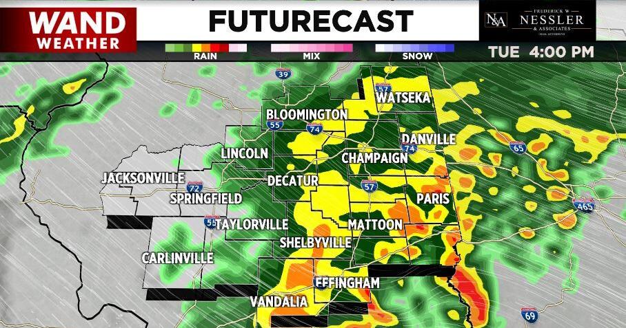 Rainy and cooler weather spreads across Central Illinois | Top Stories ...