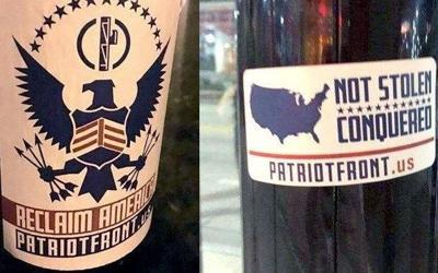 White-Nationalist stickers plastered across UI campus