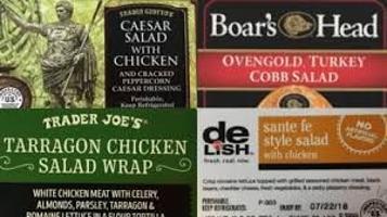 Wraps And Salads Sold At Kroger Walgreens Trader Joe S Recalled