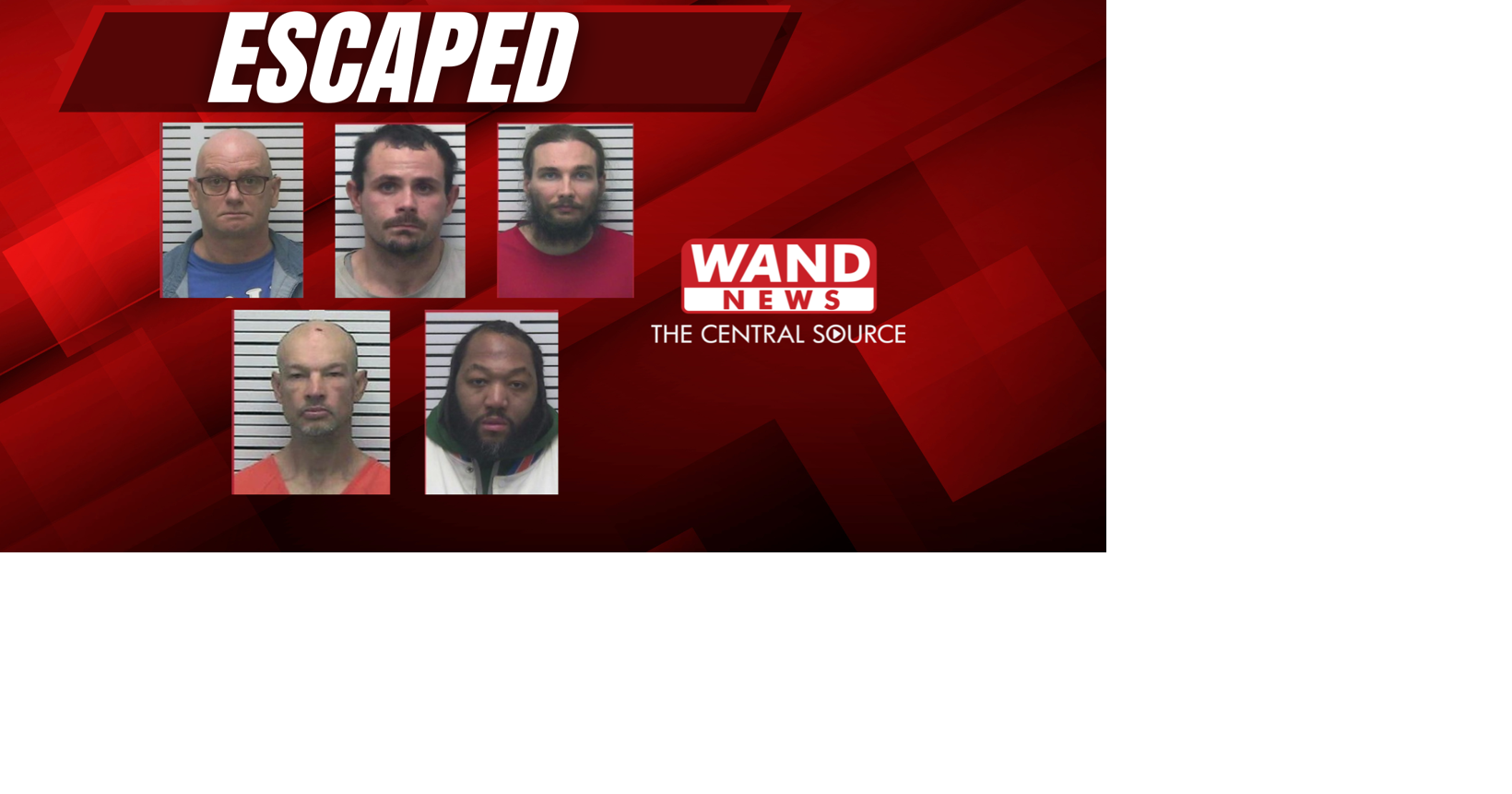 Five inmates escape from St. Francois County Jail in Farmington