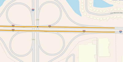 Work at I-72/57 interchange