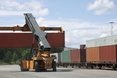Forklift, shipping containers, export, import