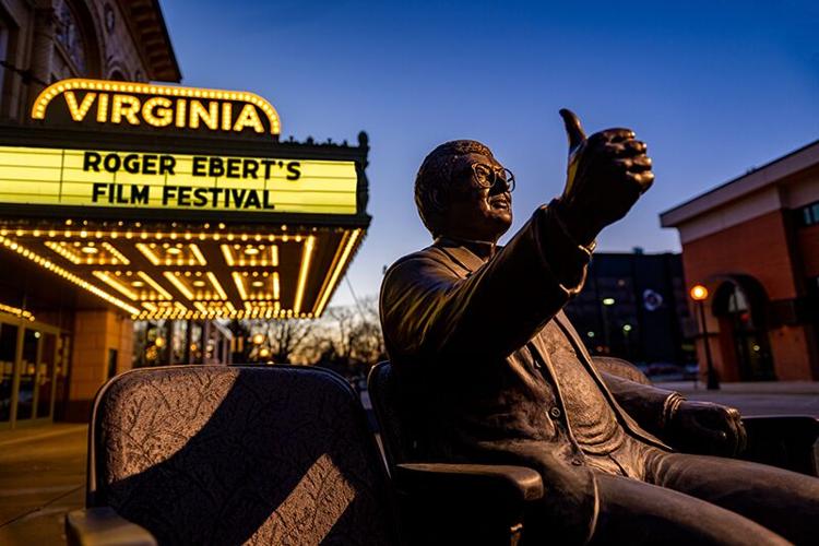 Ebertfest, Roger Ebert statue, Virginia Theatre