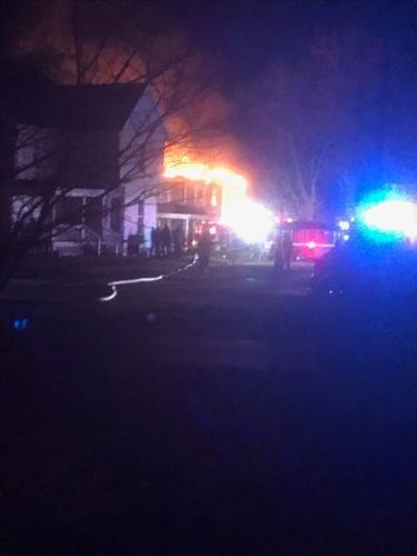 Cerro Gordo fire - West Carter Street