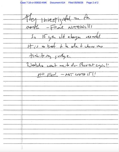 Epstein Note