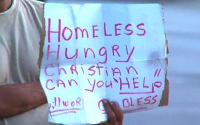 panhandler poverty begging