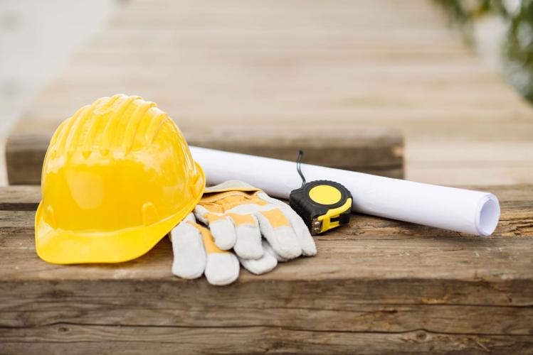 Construction, hard hat