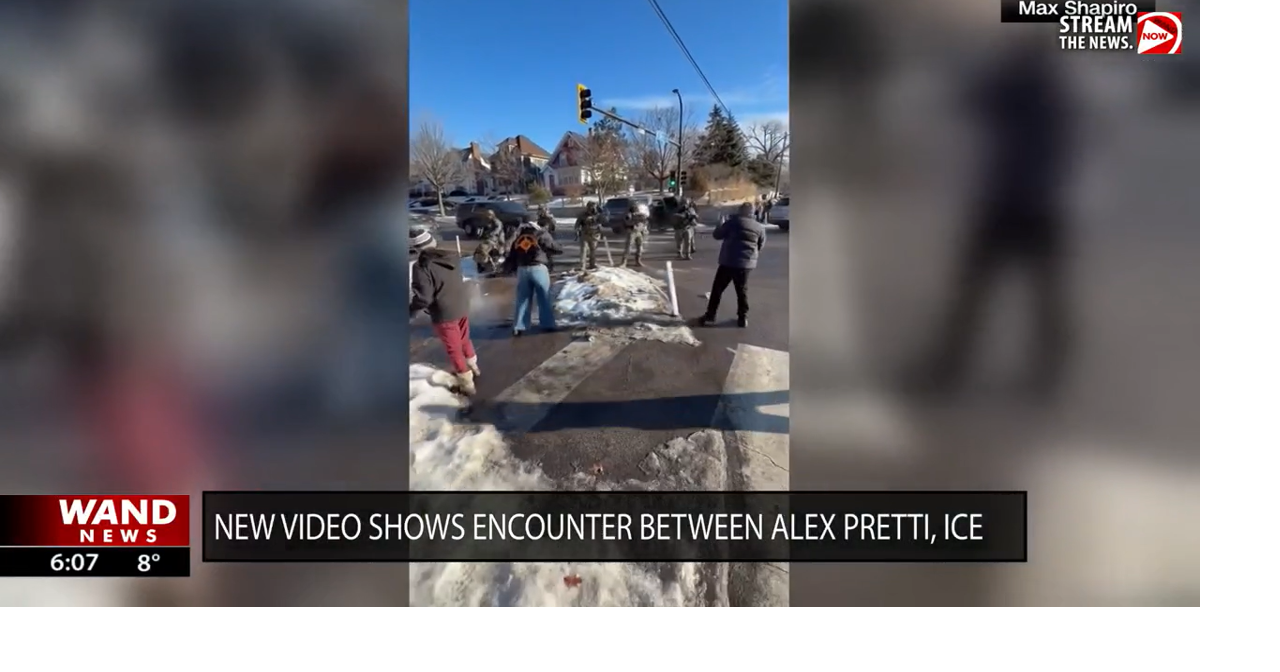 New video shows earlier interaction between Alex Pretti, ICE | Videos | wandtv.com