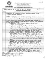 Whit's End inspection report - MCHD