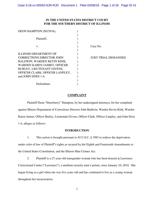 Deon Hampton complaint
