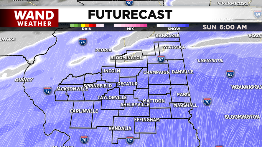 Much heavier snow for Sunday morning