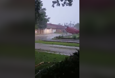 danville elementary school roof damage