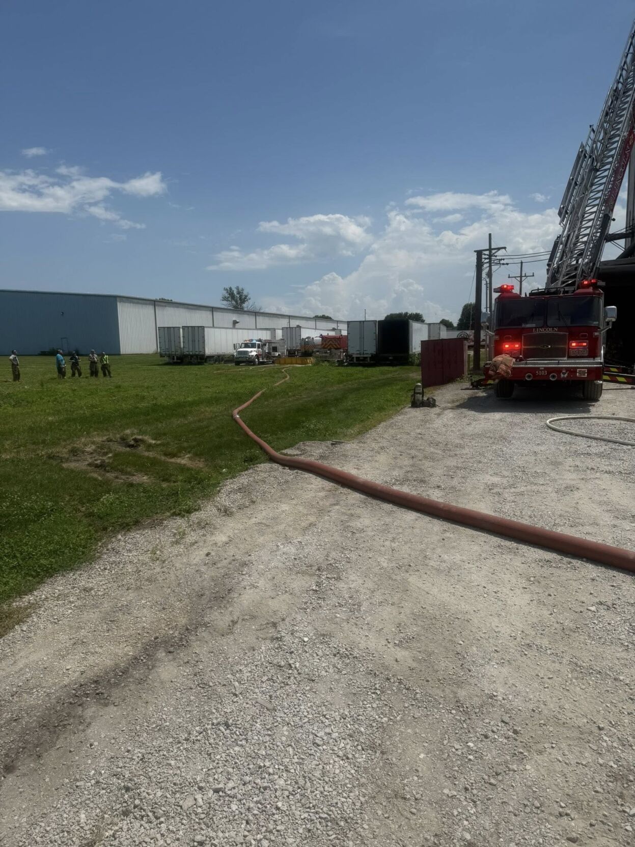 Lincoln Transload and Processing fire