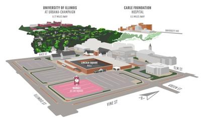 Leaders took to transform area where Urbana hotel stood