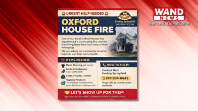oxford house fire donations