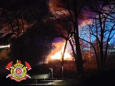 Springfield Hazel Dell Lane fire 1