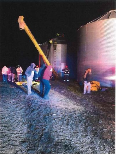 Stonington grain bin rescue