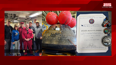 Neoga native plays key role in Artemis II recovery mission